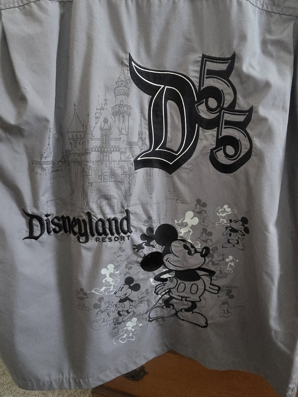 Disney Resort Men's Gray Mickey Mouse Graphic Shirt